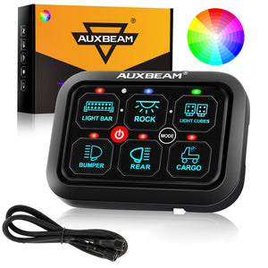 RGB Series 6/8/12 Gang LED Switch Panel,Off Road Light Controller - Dunes 2 Dezert SXS