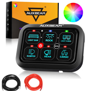 RGB Series 6/8/12 Gang LED Switch Panel,Off Road Light Controller - Dunes 2 Dezert SXS