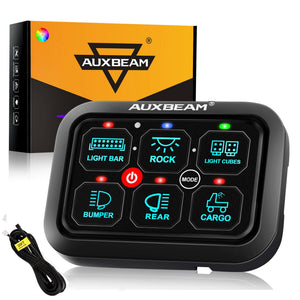 RGB Series 6/8/12 Gang LED Switch Panel,Off Road Light Controller - Dunes 2 Dezert SXS