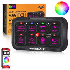 AR Series 6/8 Gang LED Switch Panel,Off Road Light Controller - Dunes 2 Dezert SXS