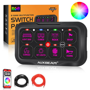 AR Series 6/8 Gang LED Switch Panel,Off Road Light Controller - Dunes 2 Dezert SXS