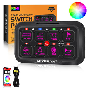 AR Series 6/8 Gang LED Switch Panel,Off Road Light Controller - Dunes 2 Dezert SXS