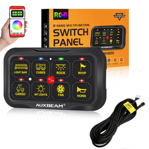 AR Series 6/8 Gang LED Switch Panel,Off Road Light Controller - Dunes 2 Dezert SXS