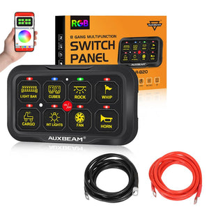 AR Series 6/8 Gang LED Switch Panel,Off Road Light Controller - Dunes 2 Dezert SXS