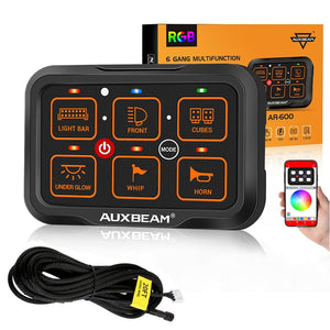 AR Series 6/8 Gang LED Switch Panel,Off Road Light Controller - Dunes 2 Dezert SXS