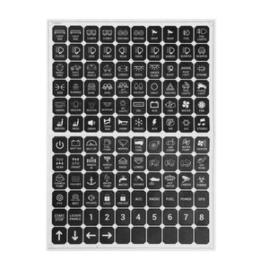 120 Universal Stickers for Switch Panel - Dunes 2 Dezert SXS