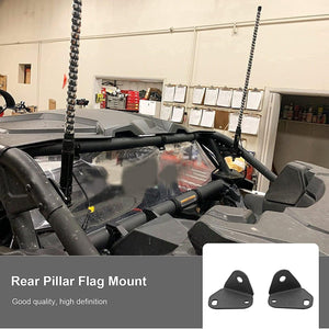 3FT/4FT LED RGB Whip Lights & Rear Pillar Flagpole Light Brackets Combo for Can-Am Maverick X3 2017 2018 2019 2020 2021 - Dunes 2 Dezert SXS