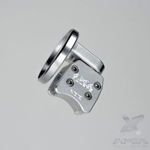 2-inch billet aluminum racing spot mirror for UTVs with 360-degree rotation and dual mounting for clear rear trail visibility