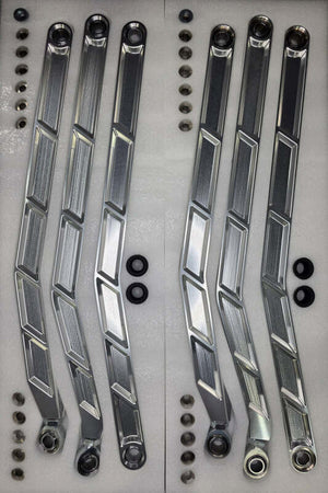 Elektric Off Road clear anodized high clearance billet radius rods for 72-inch Can-Am Maverick X3 RS - product photo 5
