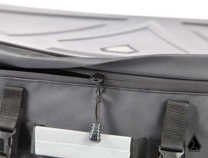 Can-Am Maverick X3 rear storage bag installed in Recon Rack