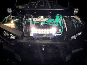 Polaris RZR S8 10" Hood Light Kit | XP Turbo 2016–2018 - Dunes 2 Dezert SXS