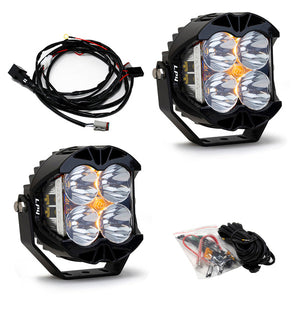 Baja Designs LP4 Pro Pair - Clear/Amber - Spot - Dunes 2 Dezert SXS