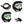 Baja Designs LP4 Pro Pair - Clear lens Green backlight - Driving Combo - Dunes 2 Dezert SXS