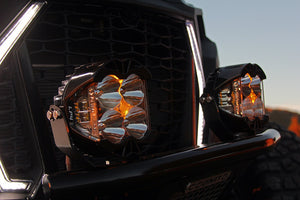 Baja Designs LP4 Pro Pair - Clear lens Amber backlight with clear lens in a spot light pattern - Dunes 2 Dezert SXS