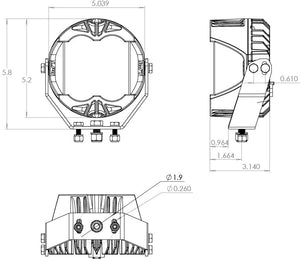 Baja Designs LP4 Size Chart - Dunes 2 Dezert SXS