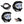 Baja Designs LP4 Pro Pair - Clear lens with Blue backlight and driving combo light pattern - Dunes 2 Dezert SXS