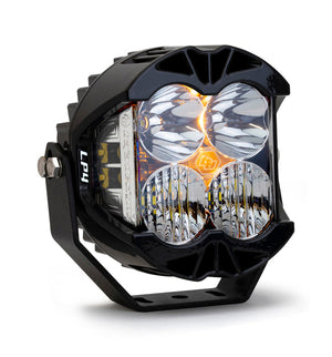 Baja Designs LP4 Pro LED Auxiliary Light Pod - Clear lens and Amber backlight in a driving combo light pattern - Dunes 2 Dezert SXS