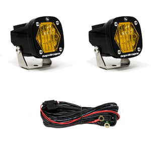 Baja Designs S1 - Pair | Universal Wide Cornering / Amber - Dunes 2 Dezert SXS
