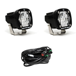 Baja Designs S1 - Pair | Universal Wide Wide Cornering / White / Clear - Dunes 2 Dezert SXS