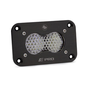 Baja Designs S2 Pro Flush Mount Auxiliary LED Light Pods - Dunes 2 Dezert SXS