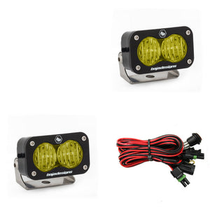 Baja Designs S2 Pro Pair Amber Wide Cornering - Dunes 2 Dezert SXS