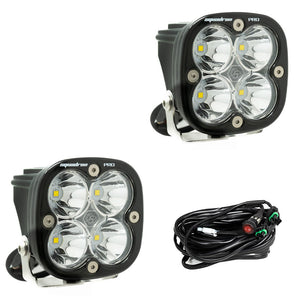 Baja Designs Squadron Pro LED Auxiliary Light Pod Pair Clear Spot - Dunes 2 Dezert SXS