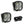 Baja Designs Squadron Pro LED Auxiliary Light Pod Pair Clear Wide Cornering - Dunes 2 Dezert SXS