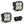 Baja Designs Squadron Pro LED Auxiliary Light Pod Pair Clear Work/Scene - Dunes 2 Dezert SXS