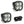 Baja Designs Squadron Sport LED Auxiliary Light Pod Pair Clear Spot - Dunes 2 Dezert SXS