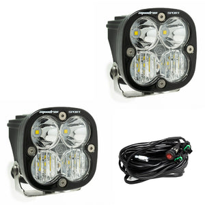 Baja Designs Squadron Sport LED Auxiliary Light Pod Pair Clear Driving Combo - Dunes 2 Dezert SXS