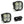 Baja Designs Squadron Sport LED Auxiliary Light Pod Pair Clear Wide Cornering - Dunes 2 Dezert SXS