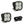 Baja Designs Squadron Sport LED Auxiliary Light Pod Pair Clear Work/Scene - Dunes 2 Dezert SXS