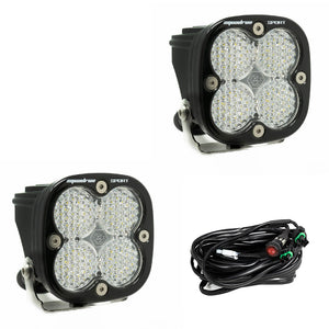 Baja Designs Squadron Sport LED Auxiliary Light Pod Pair Clear Work/Scene - Dunes 2 Dezert SXS