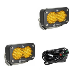 Baja Designs S2 Sport Pair - Amber Work/Scene - Dunes 2 Dezert SXS