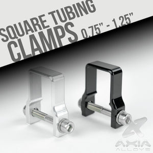 1" Square Tube Strap Clamp Black