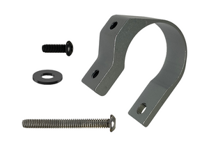 Grey anodized billet aluminum clamps with stainless hardware for UTV roll cages in 1.75", 1.87", and 2.0" sizes