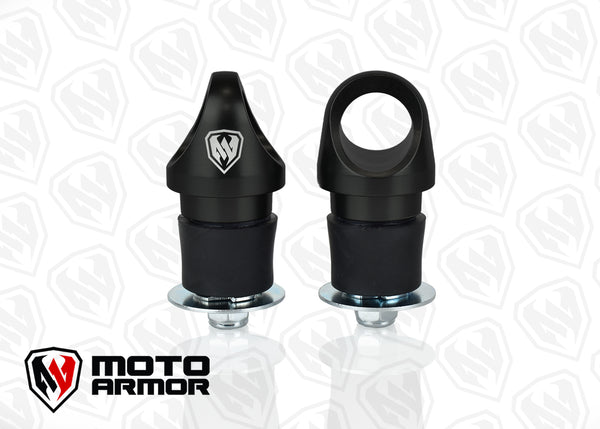 Moto Armor Billet Turn Lock Anchors for Polaris RZR – Anodized aluminum with rubber expansion fit