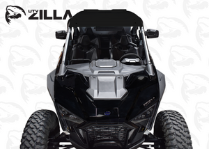 Powder-coated aluminum roof for Polaris RZR PRO XP 4 and Turbo R4 with spoiler and drip edge by UTVZILLA