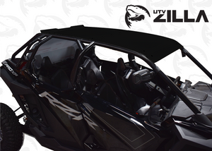 Powder-coated aluminum roof for Polaris RZR PRO XP 4 and Turbo R4 with spoiler and drip edge by UTVZILLA
