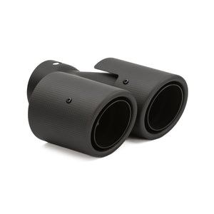 RPM Carbon Dual Exhaust Tips – Polaris Pro R Mufflers - Dunes 2 Dezert SXS