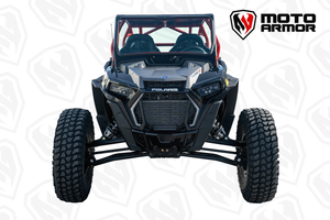 Moto Armor full glass windshield with DOT safety glass and vented aluminum frame for Turbo S, XP Turbo, XP 1000 Voodoo Riders cage