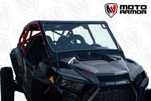 Moto Armor full glass windshield with DOT safety glass and vented aluminum frame for Turbo S, XP Turbo, XP 1000 Voodoo Riders cage