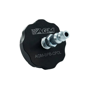 AGM brake bleeder adapter for Polaris RZR and General black caps
