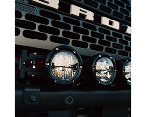 Rigid 360 Connect 30-inch RGBW LED light bar features six pods with spot and drive beams, adjustable curve, and vibrant backlight