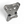 Elektric Off Road billet radius rod plate with tow hook for Polaris RZR Pro R and Turbo R - gun metal finish
