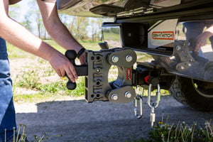 Gen-Y The Boss Torsion-Flex 2in Shank 5in Drop 16K Hitch w/GH-051 Dual-Ball/GH-032 Pintle Lock