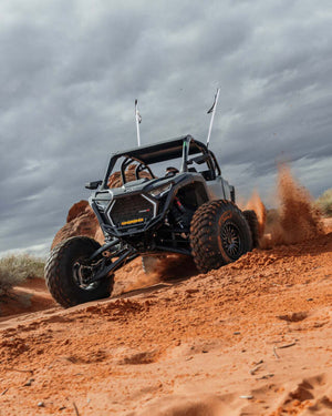 Elektric Off Road billet front winch bumper for Polaris RZR Pro R Pro S Turbo R - black finish