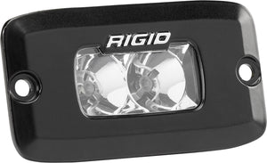 Rigid Industries SR-M PRO Flood flush-mount LED pod light, black, single, for UTV and off-road builds