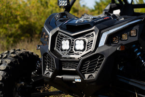 Diode Dynamics 17-24 Can-Am Maverick X3 Stage Series LED Grille Kit - Sport White Combo