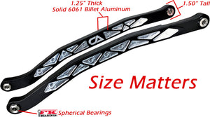 Can-Am X3 Billet High Clearance Middle and Lower Radius Rods - Dunes 2 Dezert SXS